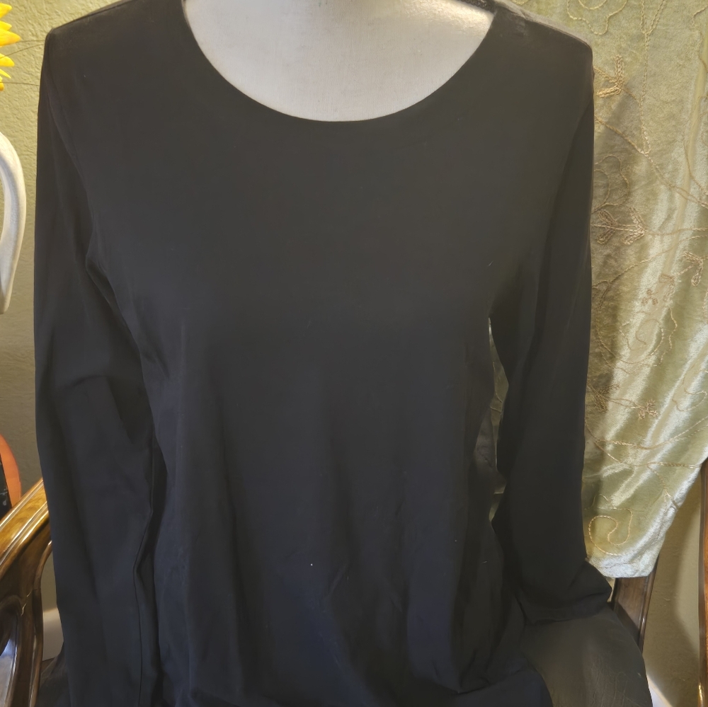 J.Jill Black Seam Tunic